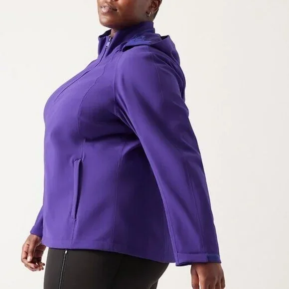 Athleta Glacier Softshell Jacket size XXS Purple